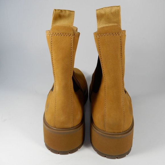 Timberland Carnaby Cool Chelsea BOOTS Size 9.5 Wheat Nubuck Lug Sole NEW - Picture 8 of 11